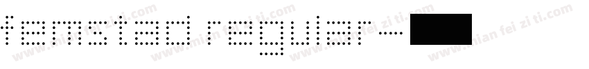 femstad regular字体转换